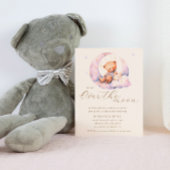 Teddy Bear Moon über der Moon Baby Dusche Einladung