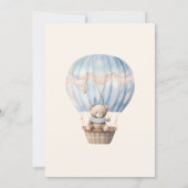 Teddy Bear Moon über der Moon Baby Dusche Einladung (Rückseite)