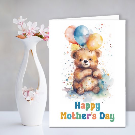 Teddy Bear Mothers Day Karte