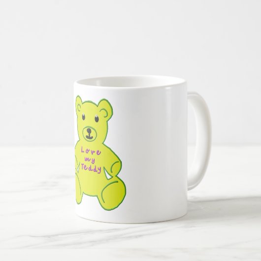 teddy bear mug kaffeetasse (VorderseiteRechts)