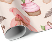 Teddy Bear Muster Wrapping Paper Geschenkpapier (Rolleneckpunkt)
