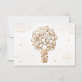 Teddy Bear Neutral Baby Dusche Vielen Dank Karte (Rückseite)