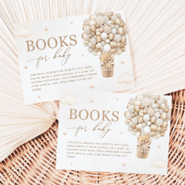 Teddy Bear Neutral Baby Shower Buchanfrage Begleitkarte