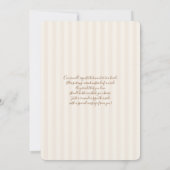 Teddy Bear Neutral Gender Reveal  Einladung (Rückseite)