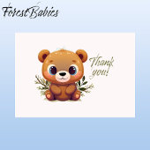 Teddy Bear Niedlich Pink Blumenblütendusche 🧸 Dankeskarte