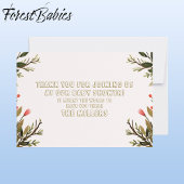 Teddy Bear Niedlich Pink Blumenblütendusche 🧸 Dankeskarte