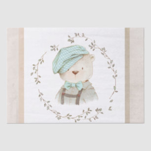 Teddy Bear Niedlich Whimsy Adorable einfache Hand Seidenpapier