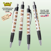 Teddy Bear, Niedliche Wildfauna, Waldland Weiß Kugelschreiber