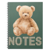 Teddy Bear Notebook Notizblock (Vorderseite)