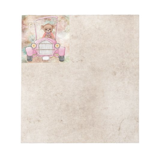 Teddy Bear Notepad Notizblock (Vorderseite)