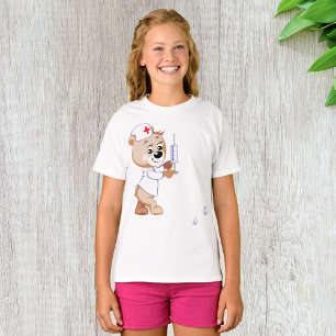 Teddy Bear Nurse Girls T - Shirt