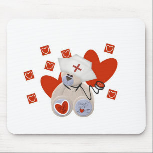 Teddy Bear Nurse Liebe Tshirts und Geschenke Mousepad