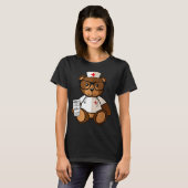 Teddy Bear Nurse Nursing T - Shirt für den Valenti (Vorne ganz)
