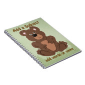 Teddy Bear O1 Notizblock (Rechte Seite)