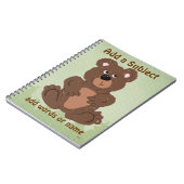Teddy Bear O1 Notizblock (Linke Seite)