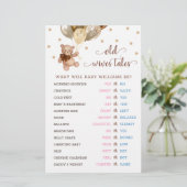 Teddy Bear Old Ehefrauen erzählt Gender Reveal Bab (Stehend Vorderseite)