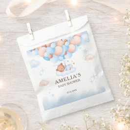 Teddy Bear on Cloud Baby Shower Favor Bag Geschenktütchen
