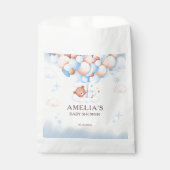 Teddy Bear on Cloud Baby Shower Favor Bag Geschenktütchen (Vorderseite)