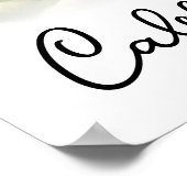 Teddy Bear on Moon Glow Stars Celestial Sky Poster (Ecke)