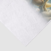 Teddy Bear on Moon Glow Stars Celestial Sky Seidenpapier (Ausschnitt)