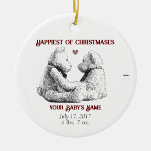 Teddy Bear Ornament HAMbyWG