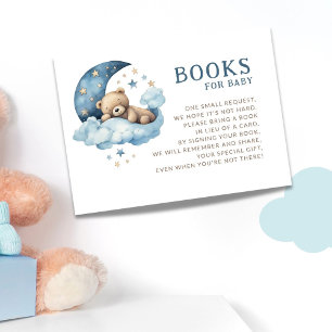Teddy Bear Over Moon Books for Baby Begleitkarte
