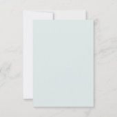 Teddy Bear Over the Moon Baby Shower Dankeskarte (Rückseite)