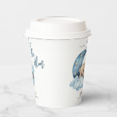 Teddy Bear Over the Moon Baby Shower Pappbecher (Links)