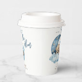 Teddy Bear Over the Moon Baby Shower Pappbecher (Rechts)