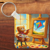 Teddy Bear Painter Schlüsselanhänger (Vorderseite)