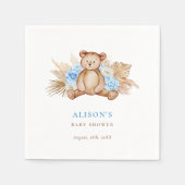 Teddy Bear Pampas Grass Baby Serviette (Vorderseite)