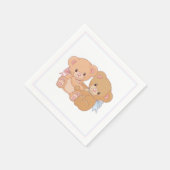Teddy Bear Paper Napkins Serviette (Ecke)