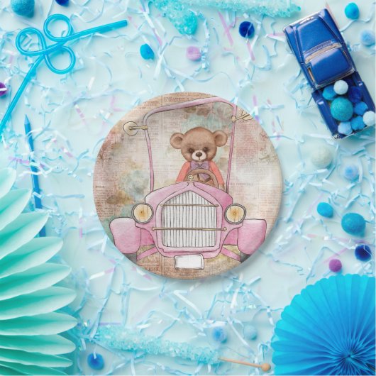 Teddy Bear Paper Plate Pappteller (Party)