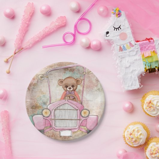 Teddy Bear Paper Plate Pappteller (Party)
