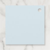 Teddy Bear Pastel Baby Dusche Geschenkanhänger (Rückseite)