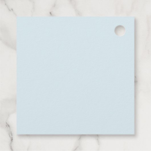 Teddy Bear Pastel Baby Dusche Geschenkanhänger (Rückseite)