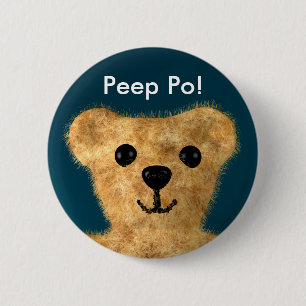 Teddy Bear (Peep po!) Button