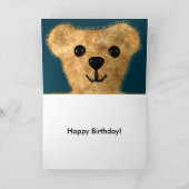 Teddy Bear (Peep po!) Karte (Innenseite)