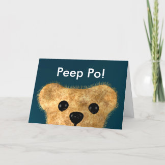 Teddy Bear (Peep po!) Karte