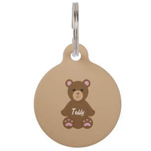 Teddy Bear Personalisiert Pet ID Tag Haustiermarke