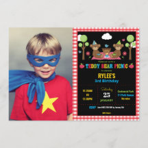 Teddy Bear Picnic 1. Geburtstag Girl Boy Foto