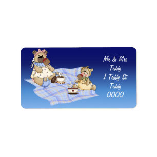 Teddy Bear Picnic Adressaufkleber