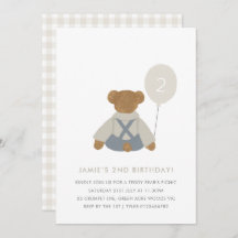 Teddy Bear Picnic Baby Birthday Einladung
