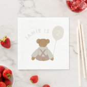 Teddy Bear Picnic Baby Birthday Serviette (Beispiel)