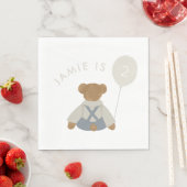 Teddy Bear Picnic Baby Birthday Serviette (Beispiel)