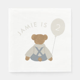Teddy Bear Picnic Baby Birthday Serviette