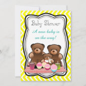 Teddy Bear Picnic Baby Dusche Einladung (Vorderseite)