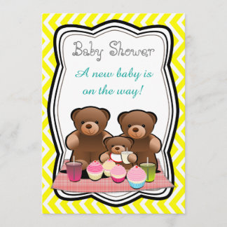 Teddy Bear Picnic Baby Dusche Einladung