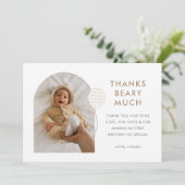 Teddy Bear Picnic Dankeskarte (Stehend Vorderseite)