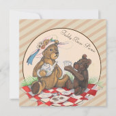 Teddy Bear Picnic Einladungen (Vorderseite)